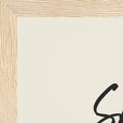 Sharing Word of Intention Framed print 21x29.7 cm / 8x12" Wood frame Linen paper corner detail