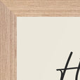 Hopeful Word of Intention Framed print 21x29.7 cm / 8x12" Wood frame Linen paper corner detail
