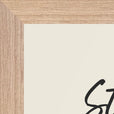 Strength Word of Intention Framed print 21x29.7 cm / 8x12" Wood frame Linen paper corner detail