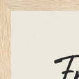 Freedom Word of Intention Framed print 21x29.7 cm / 8x12" Wood frame Linen paper corner detail