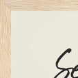 Serenity Word of Intention Framed print 21x29.7 cm / 8x12" Wood frame Linen paper corner detail