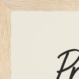 Presence Word of Intention Framed print 21x29.7 cm / 8x12" Wood frame Linen paper corner detail