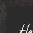 Harmonious Word of Intention Framed print A3 (29.7 x 42 cm) Black frame Carbon paper corner detail
