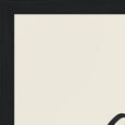 Glorious Word of Intention Framed print A3 (29.7 x 42 cm) Black frame Linen paper corner detail