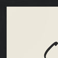 Serenity Word of Intention Framed print A3 (29.7 x 42 cm) Black frame Linen paper corner detail