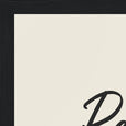 Resilience Word of Intention Framed print A3 (29.7 x 42 cm) Black frame Linen paper corner detail