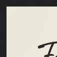 Fortitude Word of Intention Framed print A3 (29.7 x 42 cm) Black frame Linen paper corner detail