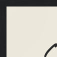 Strength Word of Intention Framed print A3 (29.7 x 42 cm) Black frame Linen paper corner detail