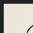 Sharing Word of Intention Framed print A3 (29.7 x 42 cm) Black frame Linen paper corner detail