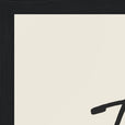 Freedom Word of Intention Framed print A3 (29.7 x 42 cm) Black frame Linen paper corner detail