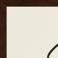 Sharing Word of Intention Framed print A3 (29.7 x 42 cm) Dark wood frame Linen paper corner detail