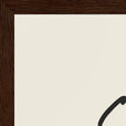 Strength Word of Intention Framed print A3 (29.7 x 42 cm) Dark wood frame Linen paper corner detail