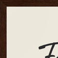 Fortitude Word of Intention Framed print A3 (29.7 x 42 cm) Dark wood frame Linen paper corner detail