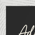 Adventurous Word of Intention Framed print A3 (29.7 x 42 cm) White frame Carbon paper corner detail