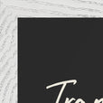 Transcendence Word of Intention Framed print A3 (29.7 x 42 cm) White frame Carbon paper corner detail
