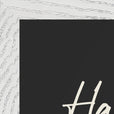 Harmonious Word of Intention Framed print A3 (29.7 x 42 cm) White frame Carbon paper corner detail