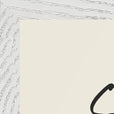 Sharing Word of Intention Framed print A3 (29.7 x 42 cm) White frame Linen paper corner detail