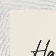 Harmonious Word of Intention Framed print A3 (29.7 x 42 cm) White frame Linen paper corner detail