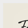 Fortitude Word of Intention Framed print A3 (29.7 x 42 cm) White frame Linen paper corner detail
