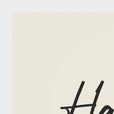 Harmonious Word of Intention Framed print A3 (29.7 x 42 cm) White frame Linen paper corner detail