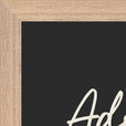 Adventurous Word of Intention Framed print A3 (29.7 x 42 cm) Wood frame Carbon paper corner detail