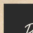 Presence Word of Intention Framed print A3 (29.7 x 42 cm) Wood frame Carbon paper corner detail