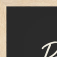 Patience Word of Intention Framed print A3 (29.7 x 42 cm) Wood frame Carbon paper corner detail