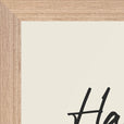 Harmonious Word of Intention Framed print A3 (29.7 x 42 cm) Wood frame Linen paper corner detail