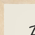 Energy Word of Intention Framed print A3 (29.7 x 42 cm) Wood frame Linen paper corner detail