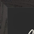 Adventurous Word of Intention Framed print 30x40 cm / 12x16″ Black frame Carbon paper corner detail