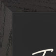 Transcendence Word of Intention Framed print 30x40 cm / 12x16″ Black frame Carbon paper corner detail
