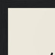 Harmonious Word of Intention Framed print 30x40 cm / 12x16″ Black frame Linen paper corner detail