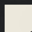 Balance Word of Intention Framed print 30x40 cm / 12x16″ Black frame Linen paper corner detail