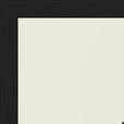 Patience Word of Intention Framed print 30x40 cm / 12x16″ Black frame Linen paper corner detail