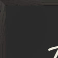 Energy Word of Intention Framed print 60x80 cm / 24x32″ Black frame Carbon paper corner detail