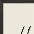 Harmonious Word of Intention Framed print 60x80 cm / 24x32″ Black frame Linen paper corner detail
