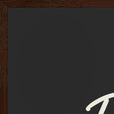 Patience Word of Intention Framed print 60x80 cm / 24x32″ Dark wood frame Carbon paper corner detail