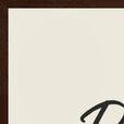 Resilience Word of Intention Framed print 60x80 cm / 24x32″ Dark wood frame Linen paper corner detail