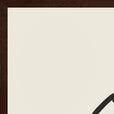 Serenity Word of Intention Framed print 60x80 cm / 24x32″ Dark wood frame Linen paper corner detail