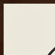 Sharing Word of Intention Framed print 60x80 cm / 24x32″ Dark wood frame Linen paper corner detail