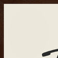 Freedom Word of Intention Framed print 60x80 cm / 24x32″ Dark wood frame Linen paper corner detail