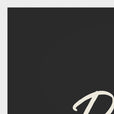 Resilience Word of Intention Framed print 60x80 cm / 24x32″ White frame Carbon paper corner detail