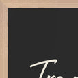 Transcendence Word of Intention Framed print 60x80 cm / 24x32″ Wood frame Carbon paper corner detail