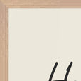 Harmonious Word of Intention Framed print 60x80 cm / 24x32″ Wood frame Linen paper corner detail