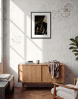 A Dreamer’s Strength Framed print 45x60 cm / 18x24″ Black frame in interior