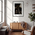 A Dreamer’s Strength Framed print 70x100 cm / 28x40″ Black frame in interior
