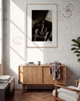 A Dreamer’s Strength Framed print 70x100 cm / 28x40″ Wood frame in interior