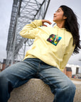 Adventurous - "Dancing in Colours" Hoodie Light Yellow XS 1
