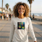 Adventurous - "Dancing in Colours" Long sleeve Off White XS 1