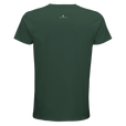 Adventurous Dancing in Colours Organic Men's Fitted T-shirt Bottle Green flat back